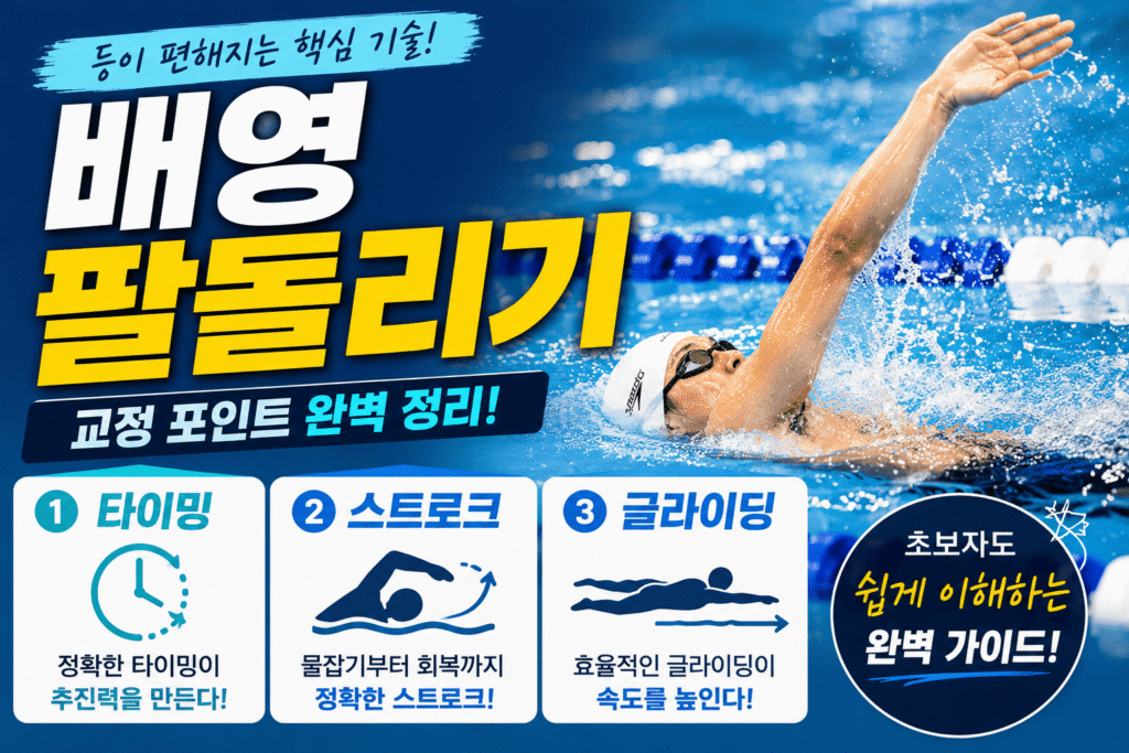 배영 팔돌리기